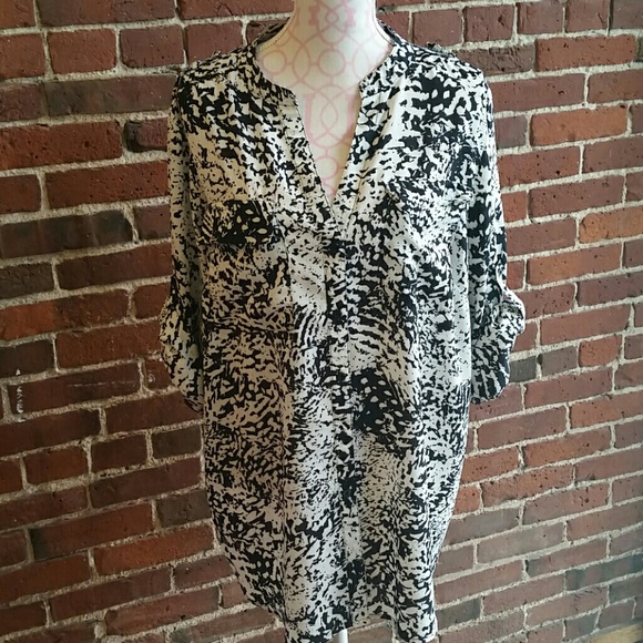Calvin Klein button down blouse size xl