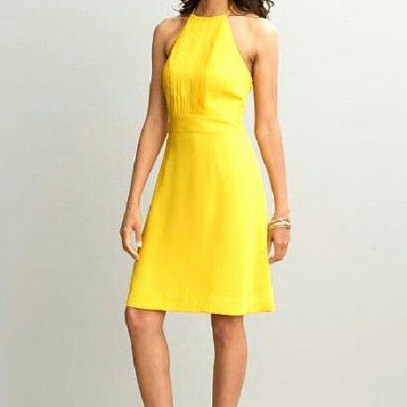 Banana Republic Dresses & Skirts - Banana Republic Yellow Halter Dress