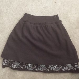 Anthropologie plum skirt