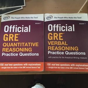 ETS Official GRE books! It is in good condition.