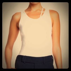 Helmut Lang White Macro Tank