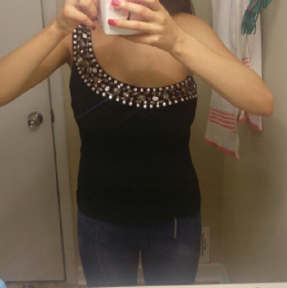 Black one shoulder Top