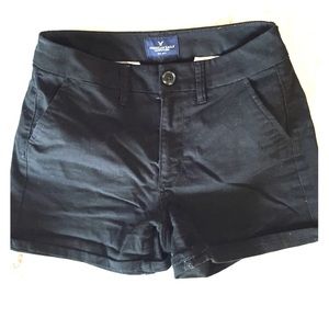American Eagle black high rise shorts