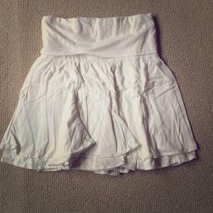 Ralph Lauren White Cotton Ruffle skirt