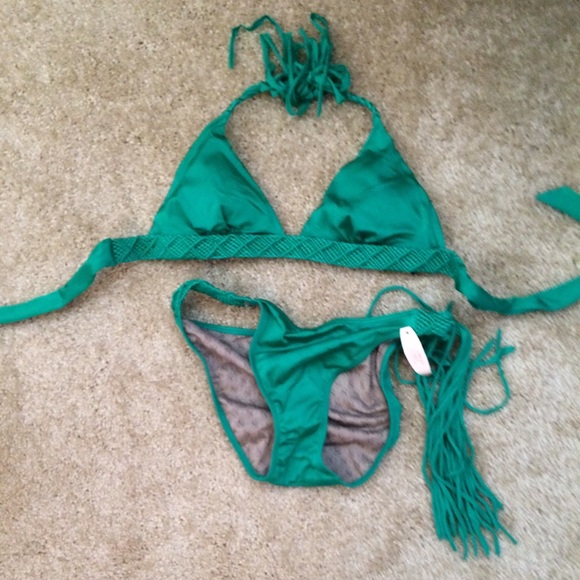 Green sexy bikini