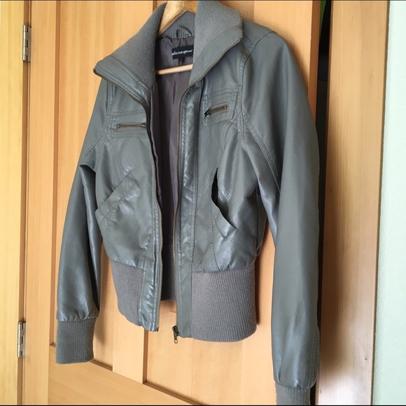 Faux Leather Jacket, Large - Picture 1 of 4