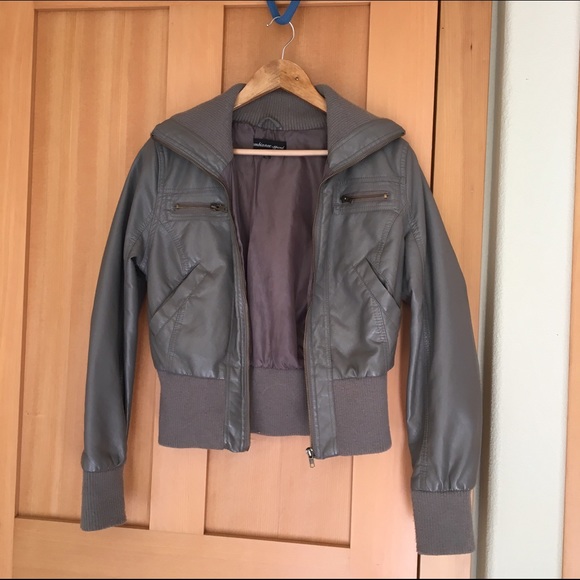 Faux Leather Jacket, Large - Picture 2 of 4