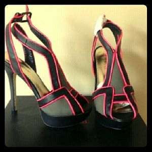 Sexy Pink and Black Heels