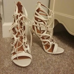Lace up High Heel Sandals- brand new, never worn