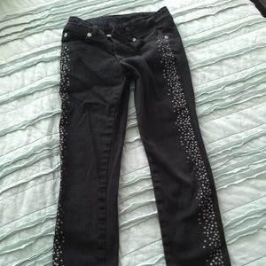 Little girls black skinny jeans