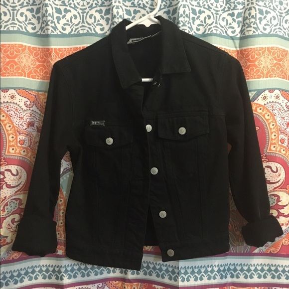 DKNY black denim jacket