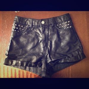 Leather Shorts