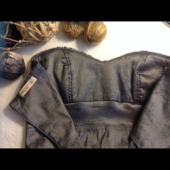 Arden B Silver Sequin Strapless Dress Mini - Picture 4 of 4