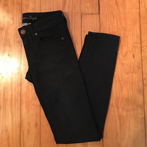 Black super stretch skinny jeans