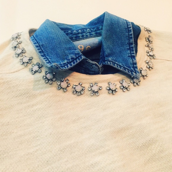 J. Crew Tops - J. Crew Jeweled Sweatshirt