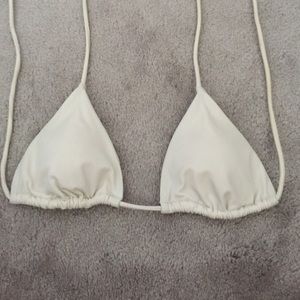 White victorias secret triangle top