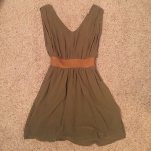 Charlotte Russe Sleeveless V-neck Dress