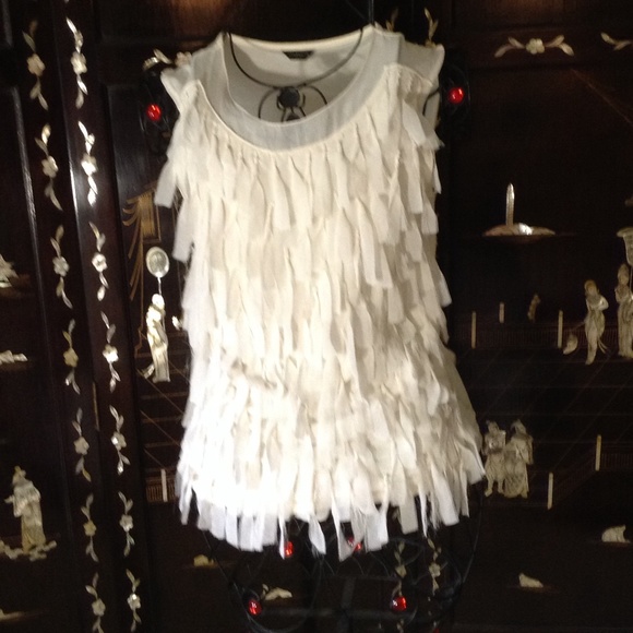 Ann Taylor Tops - Ann Taylor Fringe Top.  $$$$$17