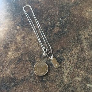Sterling silver necklace.