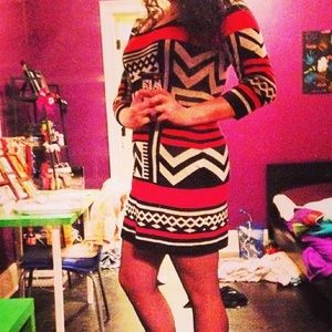 Aztec Midi Dress