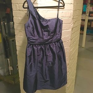NWT dress navy cocktail one shoulder sz16
