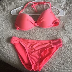Neon Coral Swimsuit