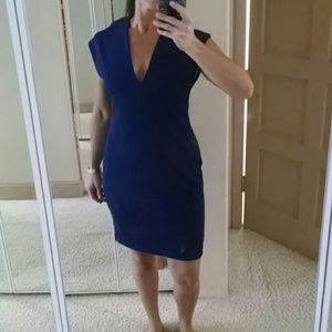 NWOT MANGO NAVY BLUE DRESS