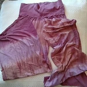 Wide Leg 95% Organic Tie Dye Pants