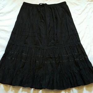 Black Broomstick skirt
