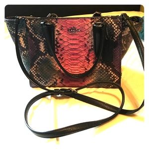 Authentic Coach Snakeskin CrossBody Bag