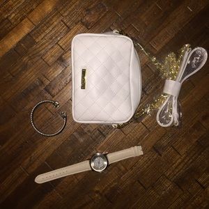 NWOT IMAN purse, FREE matching bracelet and watch