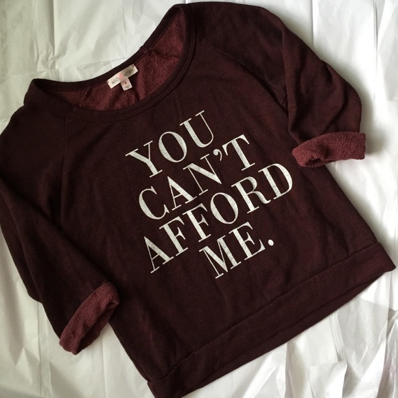 Wish&whim Tops - You Cant Afford Me Top!