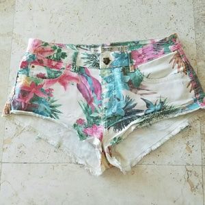 Zara Trafaluc Floral Shorts