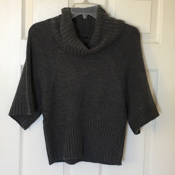 Grey sweater material blouse