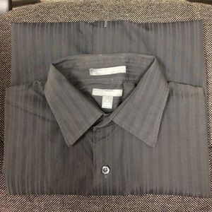 apt 9 gray striped shirt