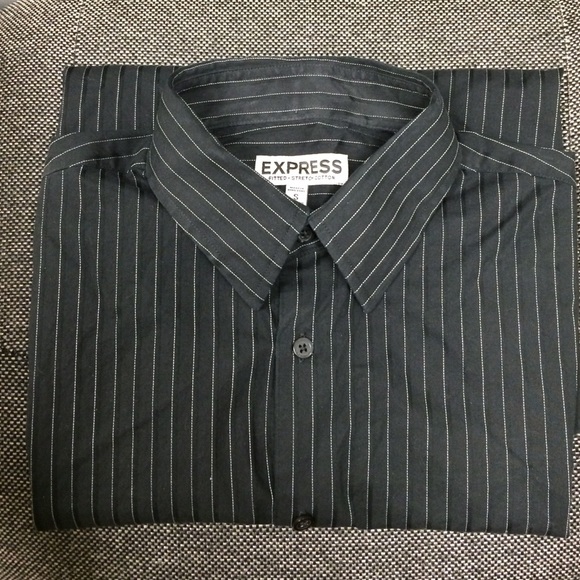 Express black fitted shirt