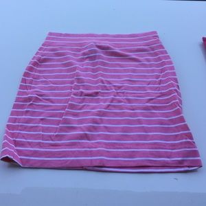 Victoria secret Pink form fitting striped skirt