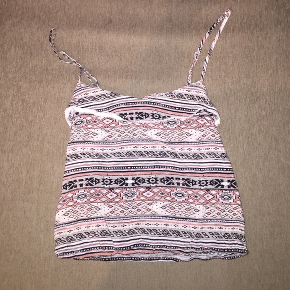 Pacsun LAhearts striped crop top
