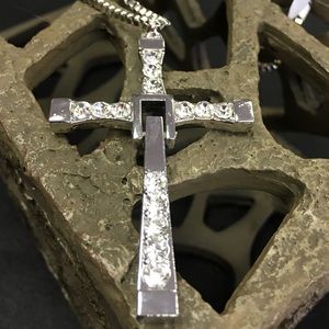 Popular style cross with Diamond like gems