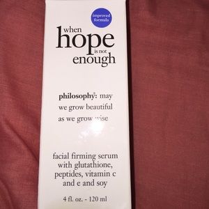 Philosophy's when hope is not enough.