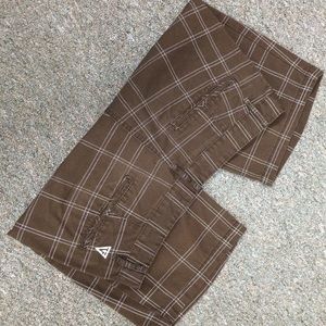 Brown/white Vurt shorts men's