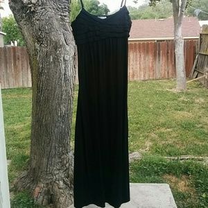 Black maxi dress