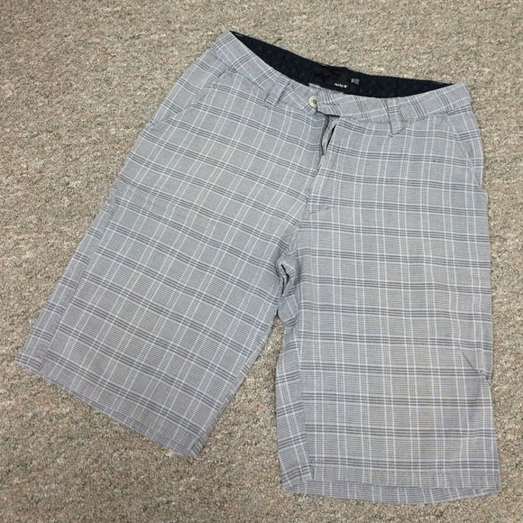 Men's Hurley plaid shorts