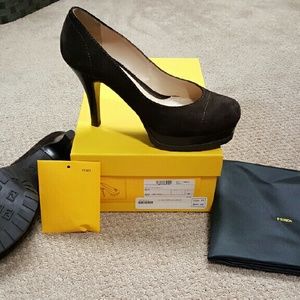 Fendi heels worn twice