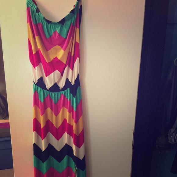 Strapless maxi dress