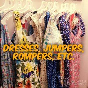Dresses, Jumpers, & Rompers