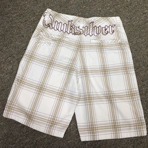 Men's quicksilver plaid shorts
