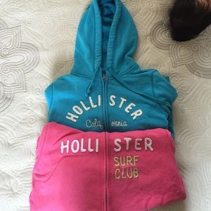 Hollister zip up hoodies