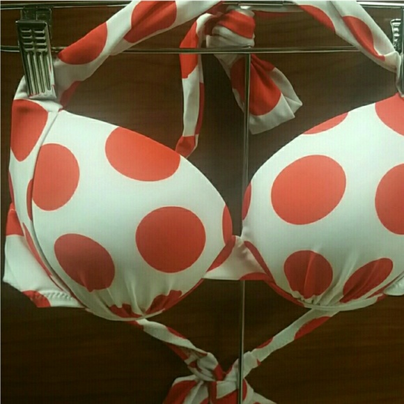 👙🍒Red polka dots high waisted pin up swimset - Picture 3 of 4