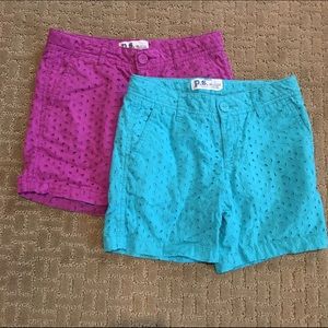 P.S. Aeropostale Eyelet Shorts Bundle (2 pairs)